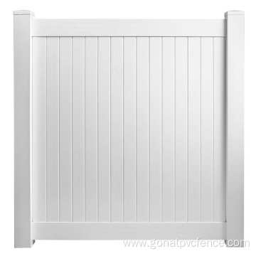 White Vinyl fence panel